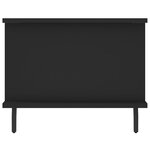vidaXL Table basse noir 90x50x40 cm bois d'ingénierie