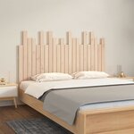 vidaXL Tête de lit murale 140x3x80 cm Bois massif de pin