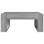 vidaXL Table basse avec LED infini sonoma gris 70x53x30 cm