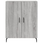 vidaXL Buffet haut Sonoma gris 69 5x34x180 cm Bois d'ingénierie