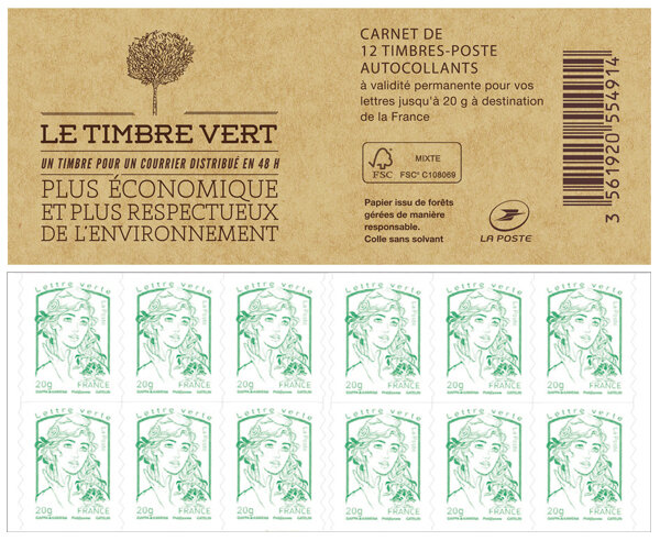 Carnet - Marianne et la jeunesse - Vert