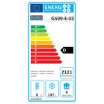 Table réfrigérée négative inox - 2 portes 282 l - polar - r290 - acier inoxydable2282pleine x700xmm