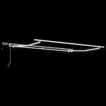 vidaXL Auvent rétractable manuel avec bande LED rouge et blanche 350x250 cm