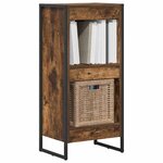 vidaXL Bibliothèque Chêne Fumé 80 x 30 x 155 cm Bois d'ingénierie