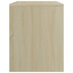 vidaXL Tables de chevet 2Pièces Chêne sonoma 40x30x40cm Bois d'ingénierie