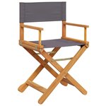 vidaXL Chaises de jardin pliables lot de 4 gris foncé tissu