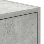 vidaXL Meuble TV en béton gris 100x31x25 5 cm en bois d'ingénierie