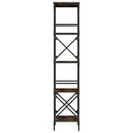 vidaXL Bibliothèque à 5 niveaux chêne fumé 59x35x171 cm