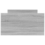 vidaXL Cadre de lit sonoma gris 75x190 cm petit simple bois ingénierie