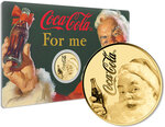 Monnaie COCA COLA FOR YOU FROM SANTA 1/1000 Oz Medaille Or (PRÉCOMMANDE)