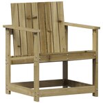 vidaXL Salon de jardin 3 Pièces bois de pin imprégné