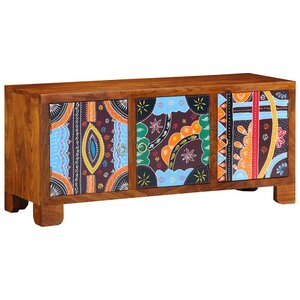 vidaXL Banc à chaussures marron miel 100 x 35 x 45 cm