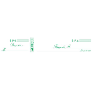 Carnet à souche 'Reçus' 50 feuillets EXACOMPTA