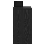 vidaXL Bureau d'Ordinateur en Chêne Noir Chêne Noir Bois d'ingénierie  MDF