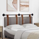 vidaXL Tête de lit suspendue Uni Taupe 150 x 55 x 5 cm PU antique