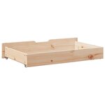 vidaXL Tiroirs sous le lit avec roulettes 2 Pièces 95x55x17 cm pin massif