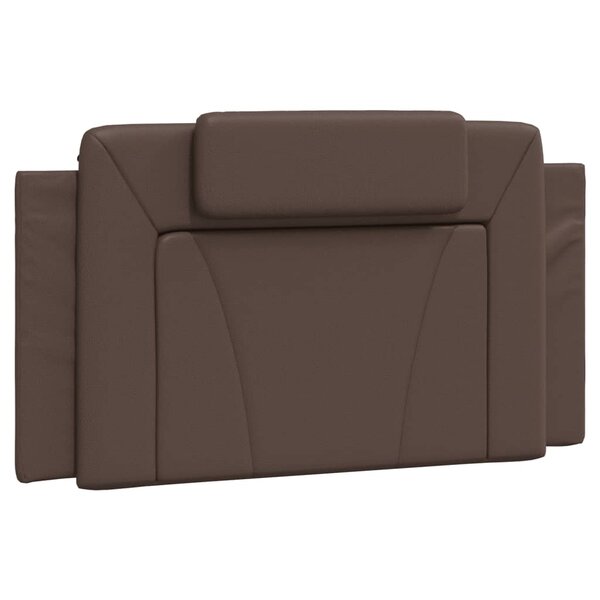 vidaXL Coussin de tête de lit Viana marron 100 cm similicuir