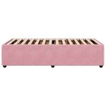vidaXL Cadre de lit sans matelas rose 90x200 cm velours