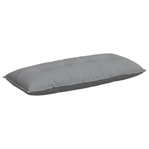vidaXL Coussin de Dos Gris clair 120 x 19 x 50 cm tissu