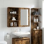 vidaXL Armoire murale de salle de bain Chêne Fumé 40 x 14 x 70 cm