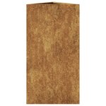 vidaXL Jardinières 2 Pièces triangulaire 40x34 5x70 cm acier corten
