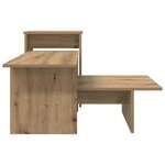 vidaXL Table console Chêne artisanal 91 5 x 35 x 38 5 cm