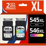 CANON PG-545XL/CL-546XL - Pack 2 cartouches compatibles Pixma MG2450 TS3050