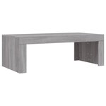 vidaXL Table basse sonoma gris 102x50x36 cm bois d'ingénierie