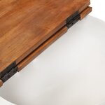 vidaXL Table basse blanc 50x27 cm bois de récupération massif