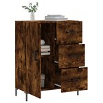 vidaXL Buffet chêne fumé 69 5x34x90 cm bois d'ingénierie