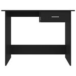 vidaXL Bureau Noir 100x50x76 cm Bois d’ingénierie