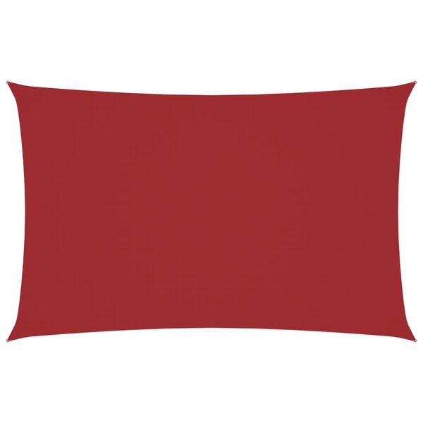 vidaXL Voile de parasol tissu oxford rectangulaire 2x4 5 m rouge