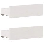 vidaXL Cadre de lit sans matelas avec tête de lit 90x190 cm pin massif