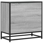 vidaXL Table de chevet sonoma gris 60x31x60 cm bois ingénierie métal