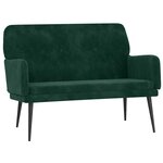vidaXL Banc Vert foncé 108x79x79 cm Velours