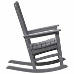 vidaXL Chaise Berçante de Jardin 2 Pièces Gris clair 70 x 92 x 108 cm