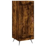vidaXL Buffet Chêne fumé 34 5x34x90 cm Bois d'ingénierie