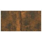 vidaXL Meubles TV suspendus 3 Pièces Chêne fumé 60x30x30 cm