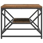 vidaXL Table basse Bois Ancien 51 x 50 x 40 cm