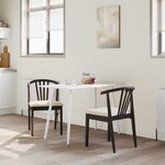 vidaXL Chaise de salle à manger 2 Pièces Marron clair et clair