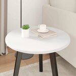 vidaXL Plateau de table Blanc 50 x 50 x 1.5 cm Bois d'ingénierie