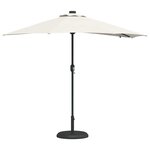 vidaXL Parasol de jardin Couleur sable 294 x 150 x 223 cm tissu