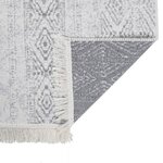 vidaXL Tapis Gris clair 100x300 cm Coton