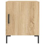 vidaXL Table de chevet chêne sonoma 40x40x50 cm bois d’ingénierie