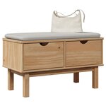 vidaXL Banc de couloir OTTA 80x40x45 cm bois de pin massif