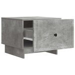 vidaXL Table basse Gris béton 49 x 50 x 40 cm Bois d'ingénierie