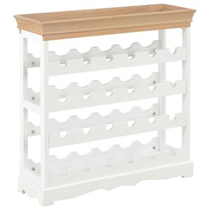 vidaXL Armoire à vin Blanc 70 x 22 5 x 70 5 cm MDF