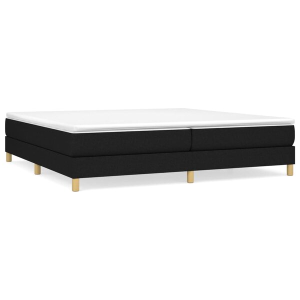 vidaXL Cadre de lit sans matelas noir 200x200 cm tissu