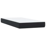 vidaXL Sommier à lattes de lit avec matelas et LED noir 90x210 cm velours