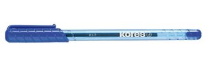Stylo bille jetable K-PEN K1 Triangulaire Pointe fine Bleu KORES